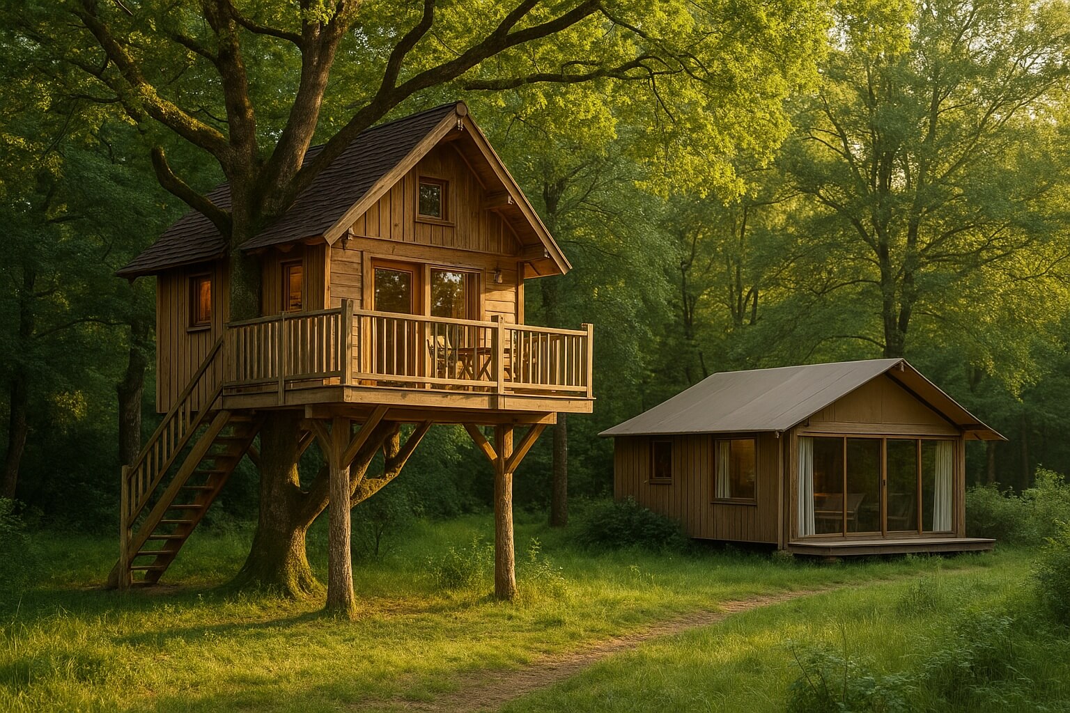 dormir cabane dans les arbres Sud-Ouest